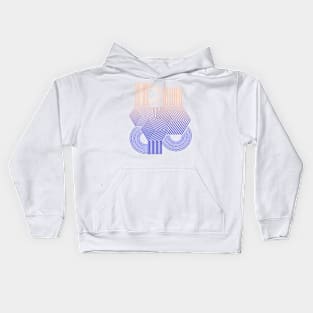 Abstract minimal geometry modern Kids Hoodie